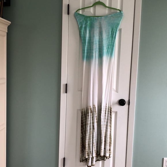 Raviya Unique Strapless Tie Dye Summer Maxi Dress - Picture 5 of 11